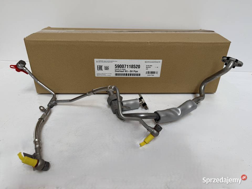Nowe przewody olejowe BorgWarner 59007118520 Siedlce
