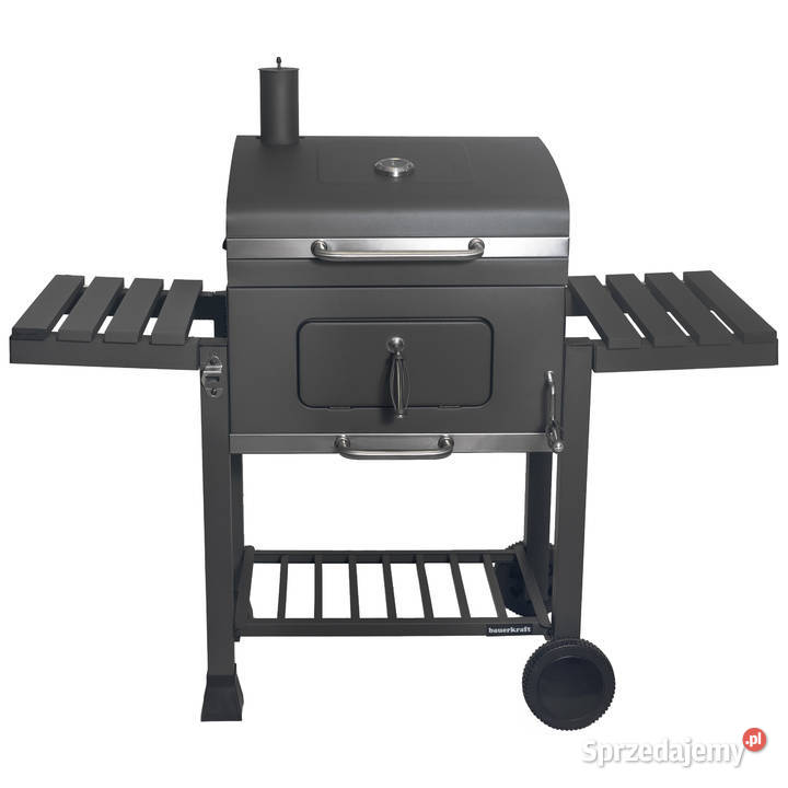 Duży grill węglowy ogrodowy ruszt z pokrywą Poznań