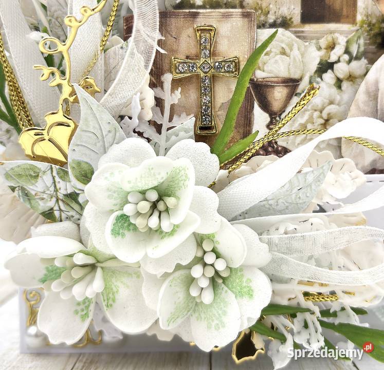 Pamiątka Pierwszej Komunii Świętej Kartka w Antyki, Sztuka, Kolekcje lubuskie Zielona Góra