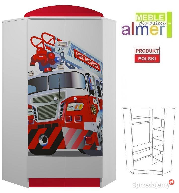 STRAŻ POŻARNA 13 N28 szafa narożna dziecięca małopolskie Zakopane