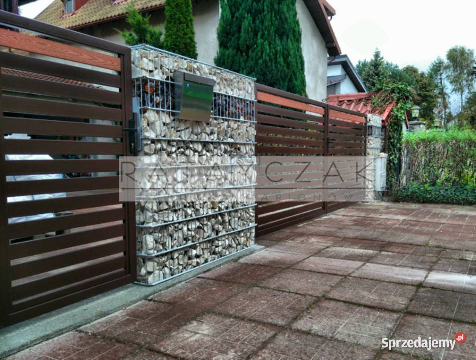 Gabion gabiony Ogrodzenie 100m Frontowe Kosze z Gniewkowo