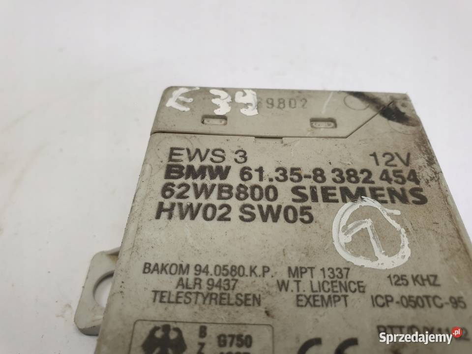 BMW E39 MODUŁ EWS Komputer 8382454 osobowe Rudka