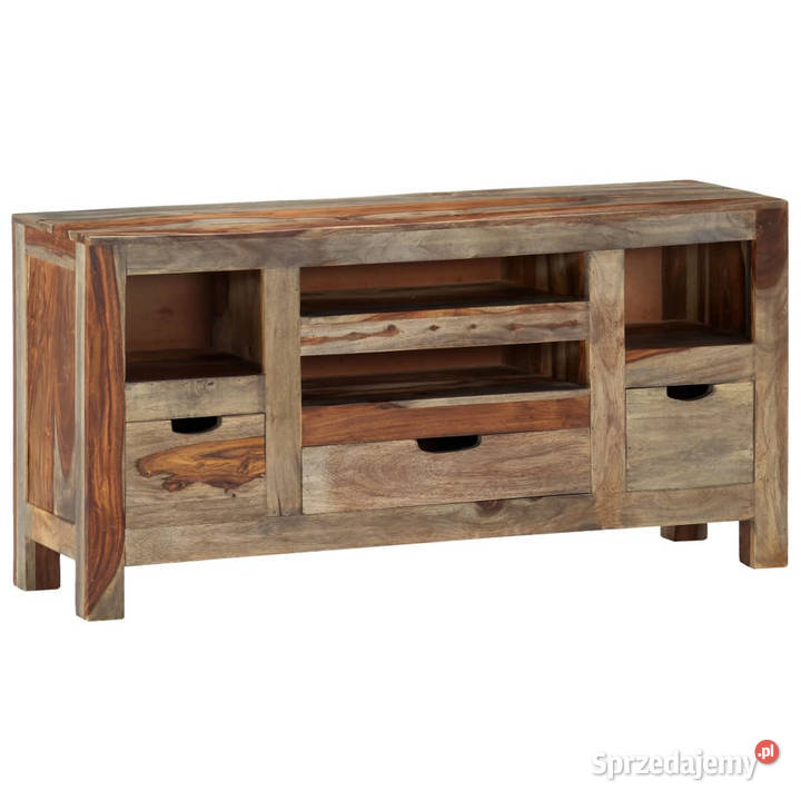 Szafka szara 100x30x50 z litego drewna sheesham Warszawa