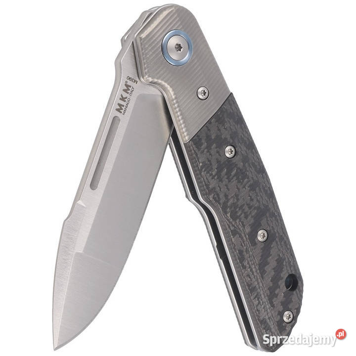 Nóż składany MKM Clap Carbon Fiber Satin M390 by Warszawa