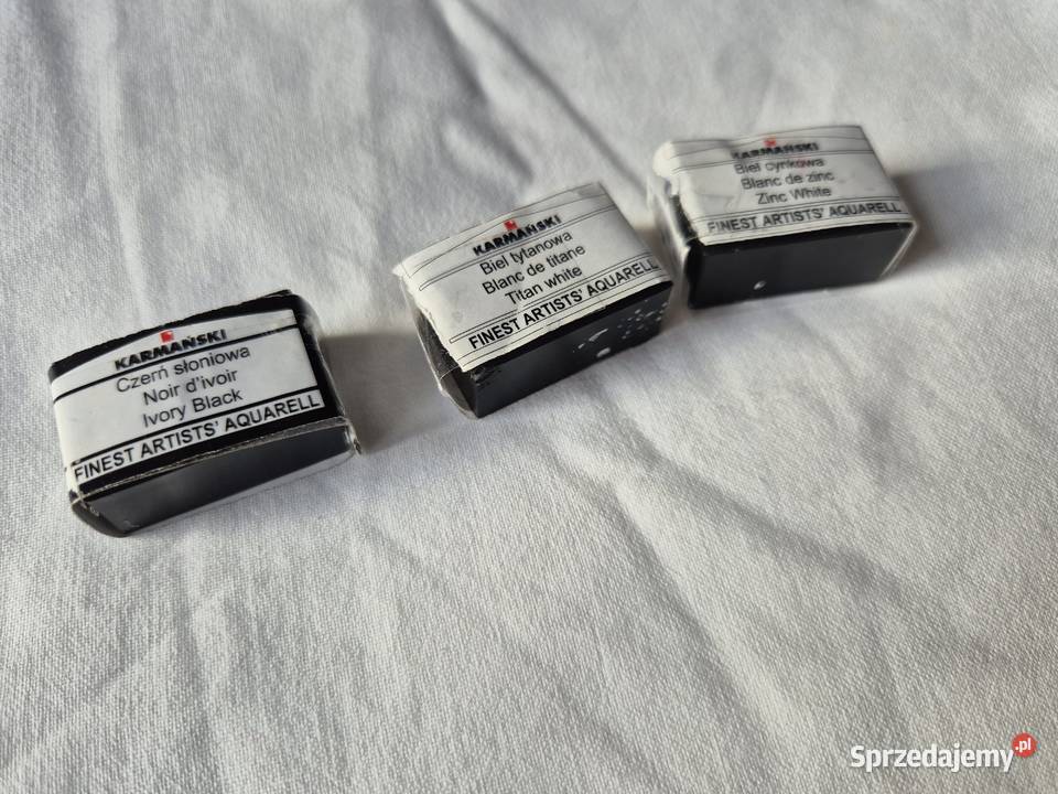 Farby akwarelowe Karmański nowe kostki 25 sztuk Brzesko