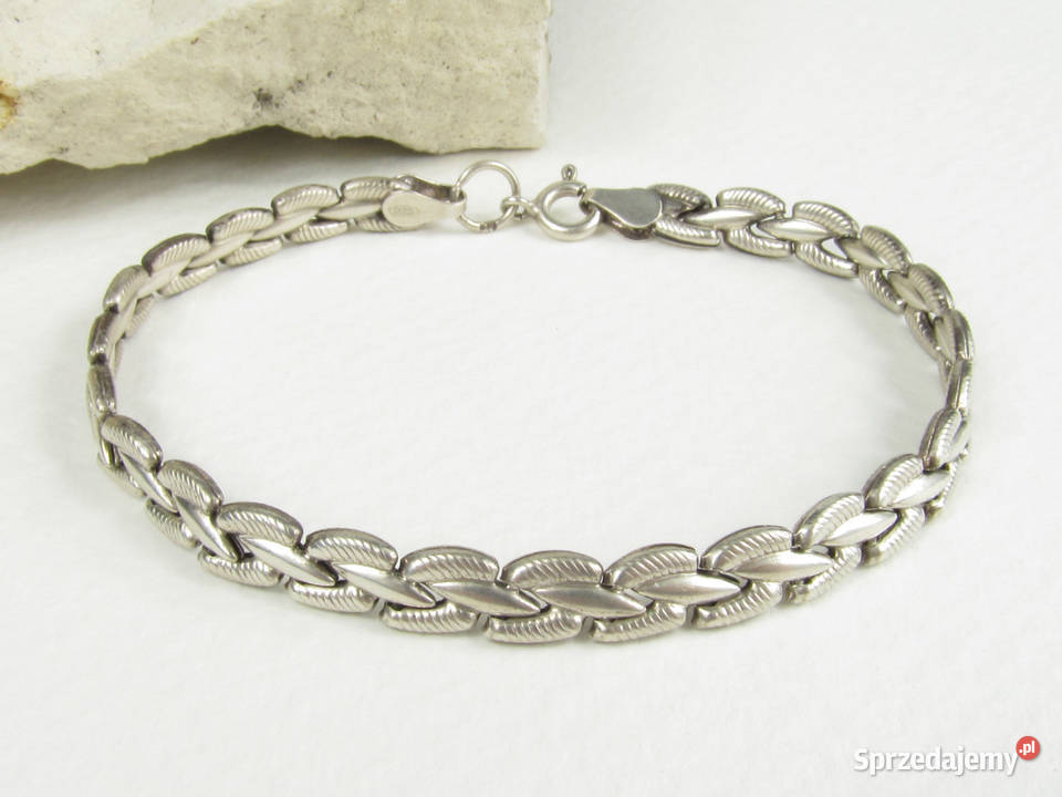 Srebrna bransoletka modułowa unikat srebro 925 Katowice