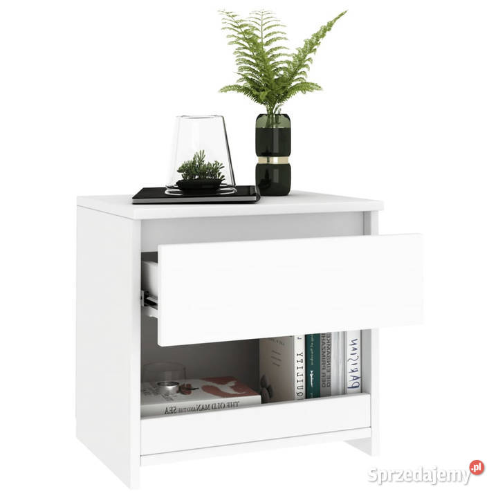 Szafka nocna biała 40x30x39 materiał Warszawa