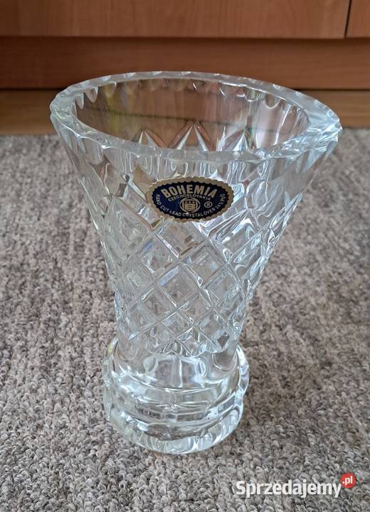 Wazon Wazonik Kryształ Bohemia Czechosłowacja 15 podlaskie