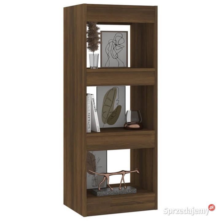Regał na książkiprzegroda brązowy dąb 40x30x103