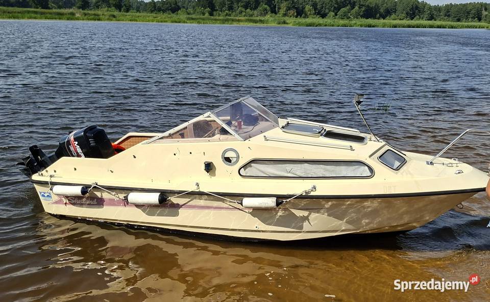 Łódka łódź kabinowa shetland 570 silnik Pułtusk
