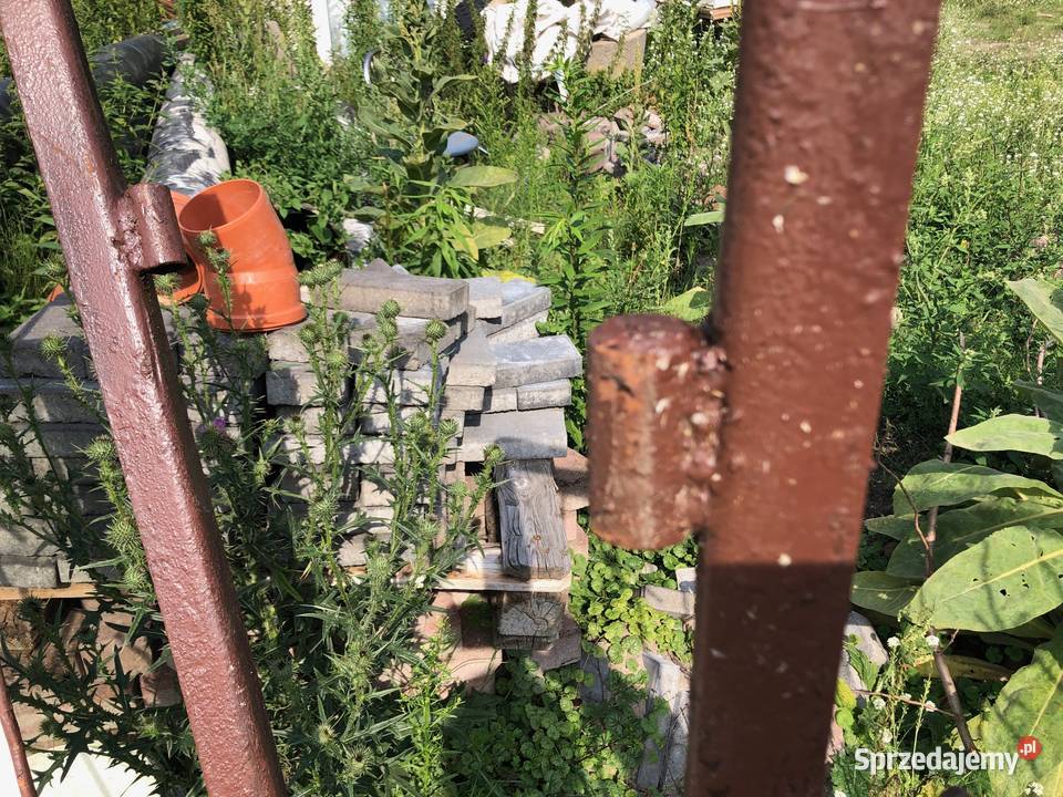 Brama wjazdowa furtka na budowę tymczasowo Justynów