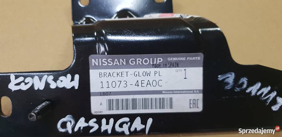 NISSAN QASHQAI MOCOWANIE WSPORNIK KONSOLI ŚWIEC Motoryzacja