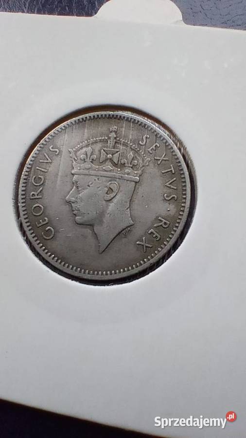 Stare monety 50 cent 1948 Brytyjska Afryka Lesko