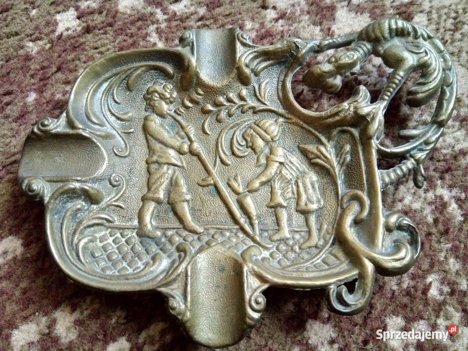 popielnica vintage z mosiądzu