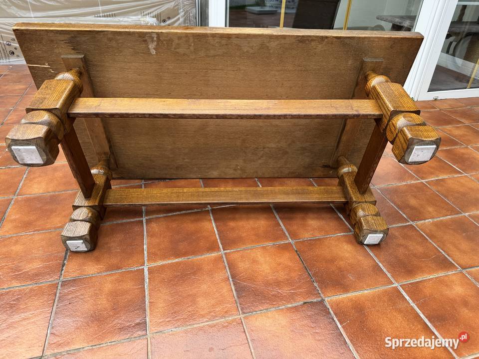 Ława dębowa stylowa do wypoczynku solidna stolik Sulbiny sprzedam