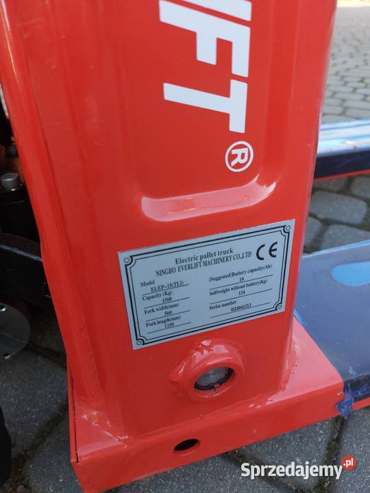 Paleciak Elektryczny z masztem 35m udźwig 15T Gostomia