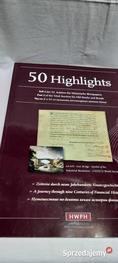 katalog aukcyjny papierów wartościowych 5052 Warszawa