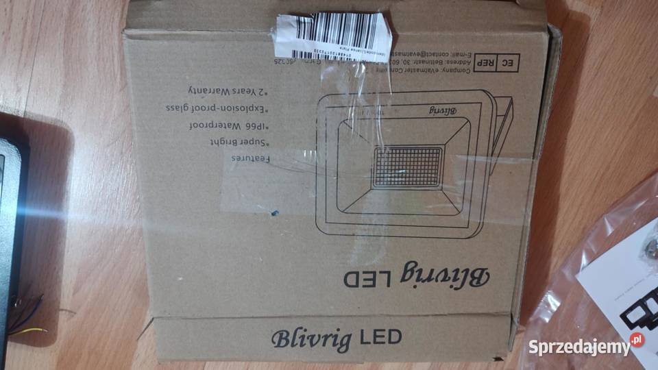 Halogen Naświetlacz LED ECO Czarny 100W 9000LM wielkopolskie Książ Wielkopolski