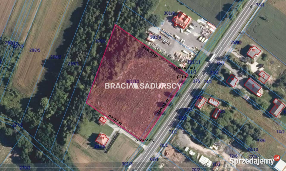 Działka 11129m2 Maszków 242zł/m2 małopolskie