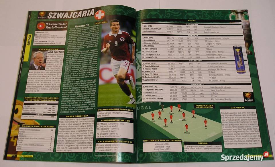 PIŁKA NOŻNA EURO 2004 SKARB KIBICA STAN NOWY Łódź