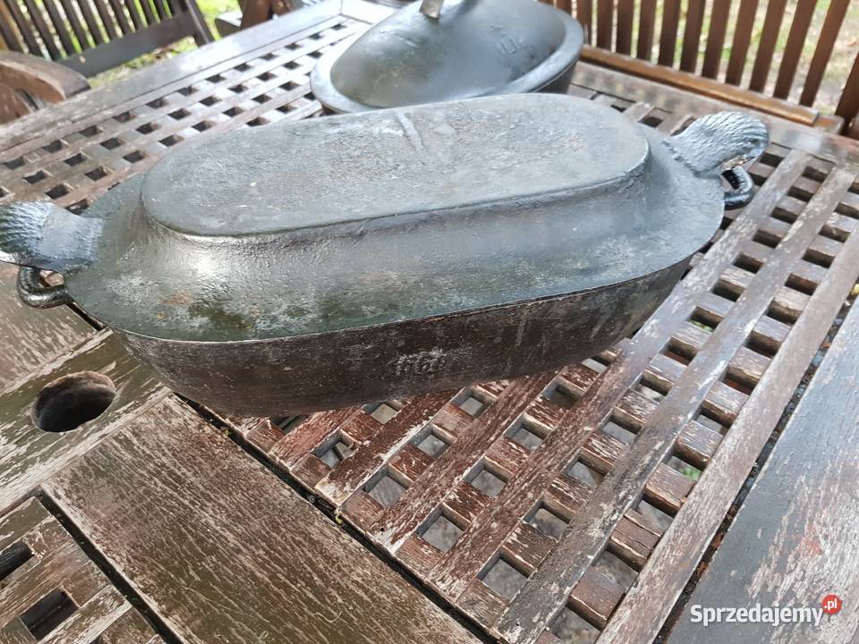 Dużaciężka żeliwnaprzedwojemna sygnowana Barlinek