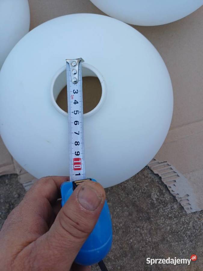 Trzy retro klosze z 1965 roku firmy Napako Lubań