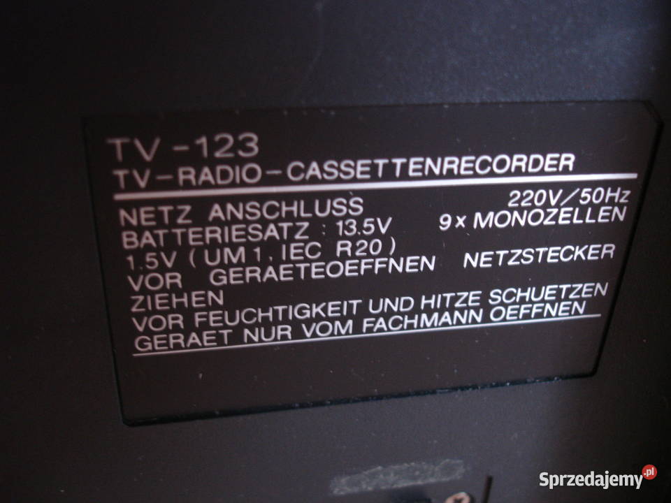 Radiomagnetofon z telewizorem TV123 Zielona Góra sprzedam