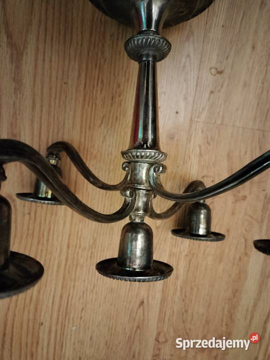 Świecznik pięcioramienny metalowy Choszczno sprzedam