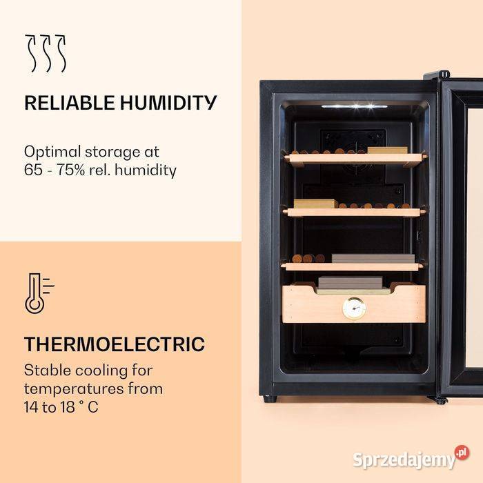 Nowa Lodówka na Cygara Humidor El Presidente 48 Nowe Bielice
