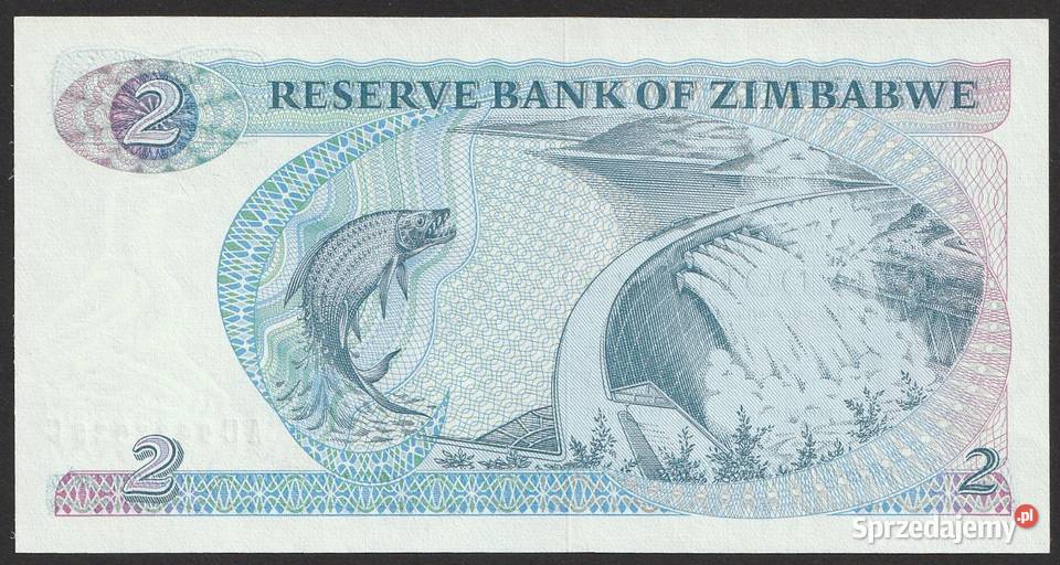 ZIMBABWE 2 DOLARY 1994 STAN BANKOWY UNC Łódź