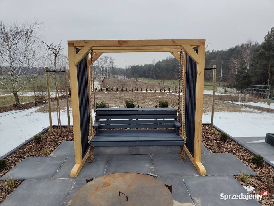 Huśtawka ogrodowa Pergola Drewniana Leszno