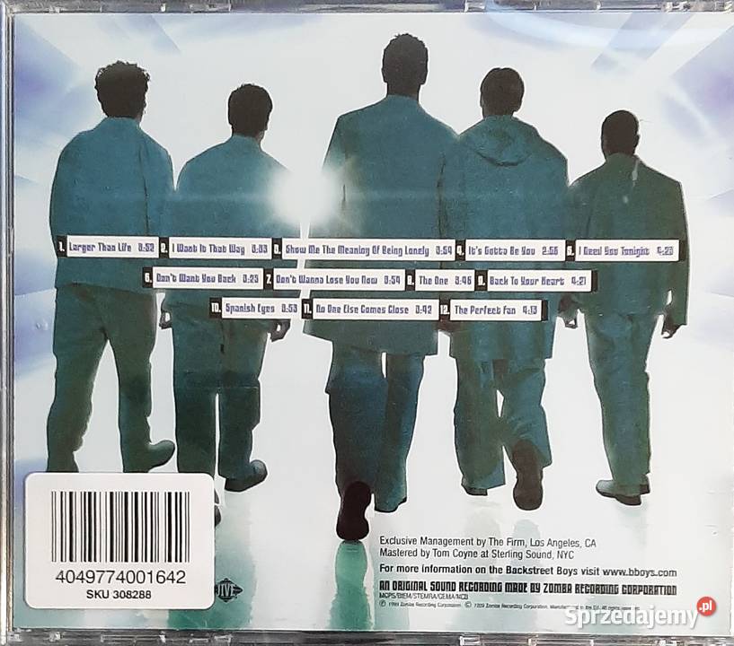 Album CD Zespołu Back Street Boys Millennium Katowice
