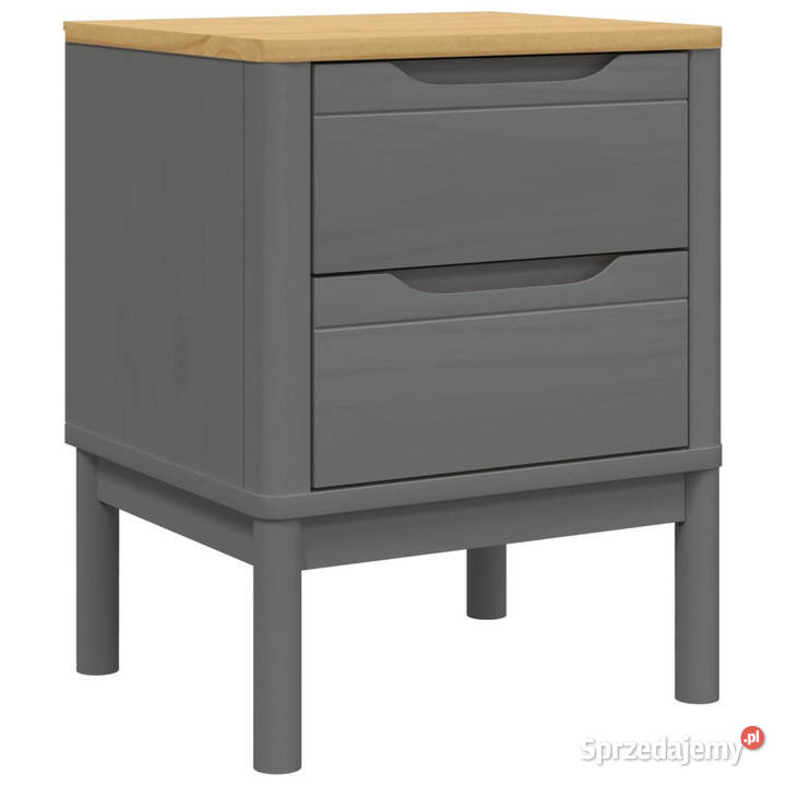 Szafka nocna FLORO szara 45x39x57 lite drewno Warszawa