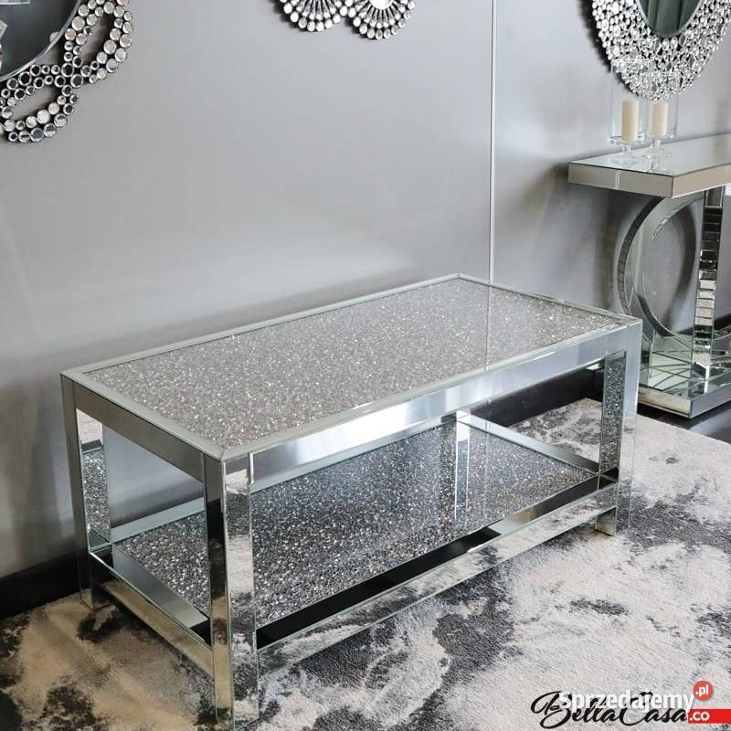 Ława Glamour Szklana Lustrzana Prostokątna mazowieckie Warszawa