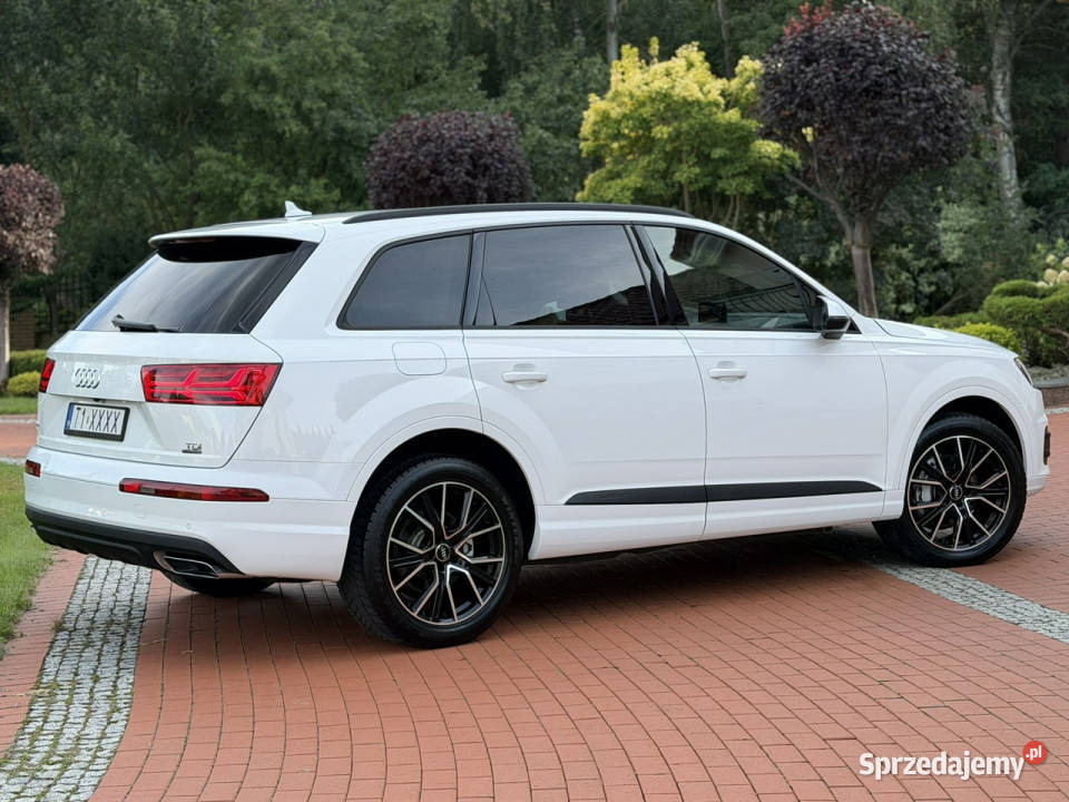 Audi Q7 30 TDI Bogato Wyposażona Polski Salon elektrochrom. lusterka boczne Widełki