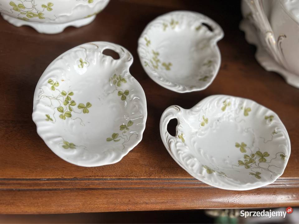 Serwis PP Porsgrund Norge 1937 Waza mała Porcelana i szkło Gdańsk