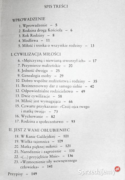 List do rodzin Jan Paweł II