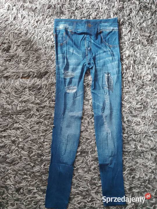 Legginsy prawdziwe dziury imitacja jeansu Chrzanów