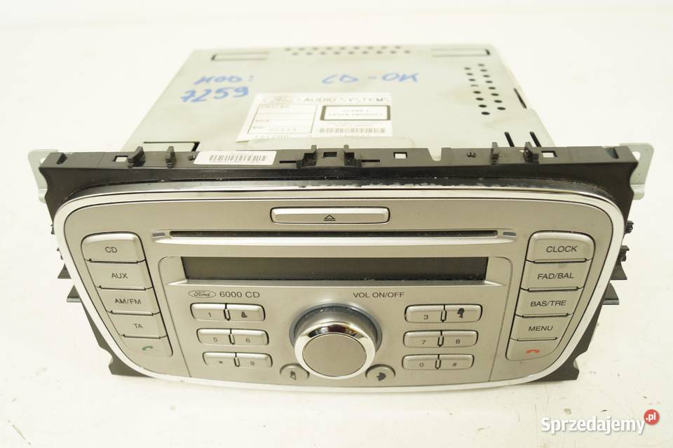 Radio 6000 CD Ford Mondeo MK4 8S7T18C815AA Z Kodem AM4