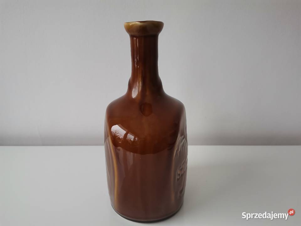 Stara butelka Miód Pitny Słowiański porcelt