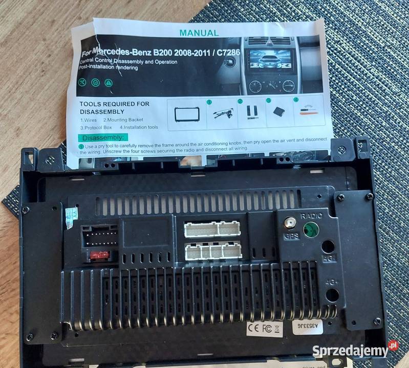 Radio GPS kamera cofania mercedes B200 20082011 Kutno sprzedam