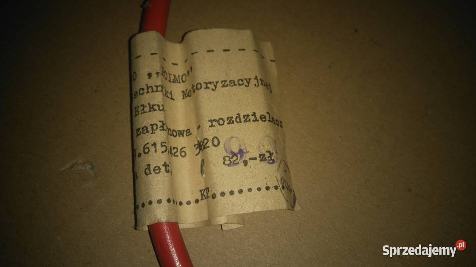 Przewód do cewki zapłonowej FSO 125 Rok produkcji 1970 Warszawa