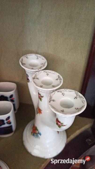 Świecznik Syg Erdmann Schlegelmilch 1861 ES Gdańsk