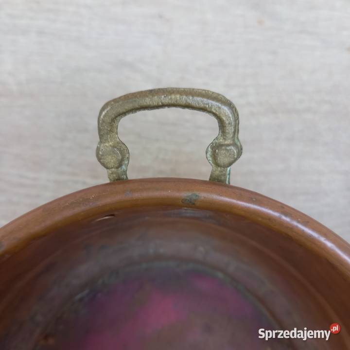 Mała miedziana osłonka na kwiaty miedziana Warszawa