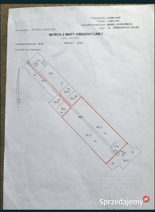 Sprzedam działkę budowlanąrolną Lublin