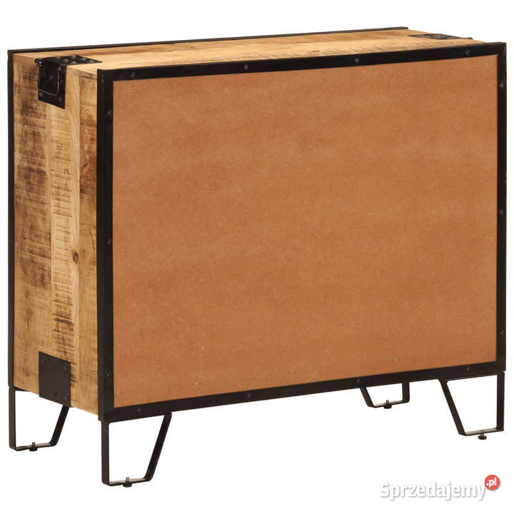 Szafka 80x31x66 lite surowe drewno mango i metal Warszawa
