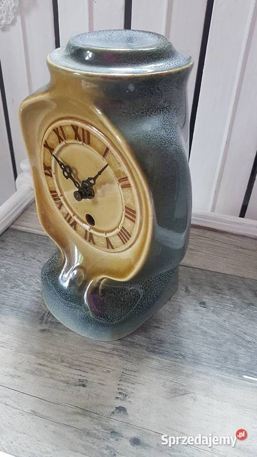zegar porcelanowy PRL Mirostowice zachodniopomorskie