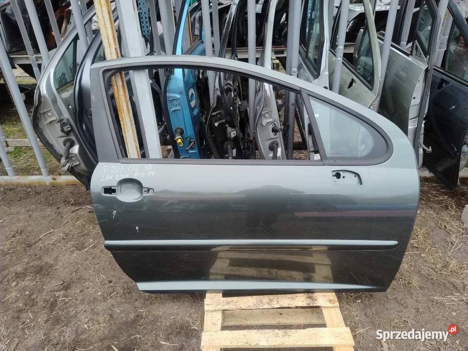 DRZWI PRAWY PRZÓD EZOC PEUGEOT 207 osobowe