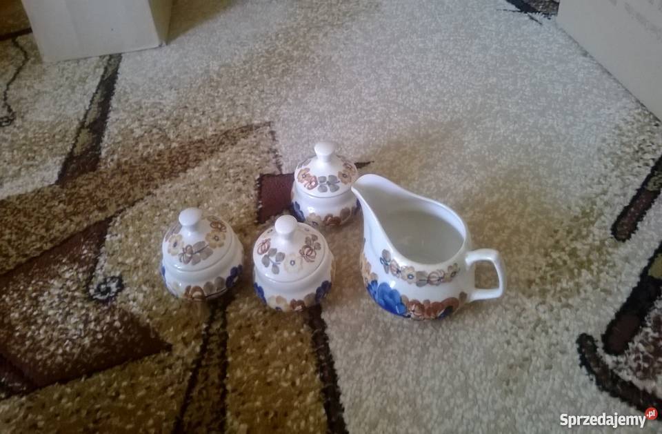 Serwis obiadowy Włocławek wielokolorowy lubelskie Dęblin