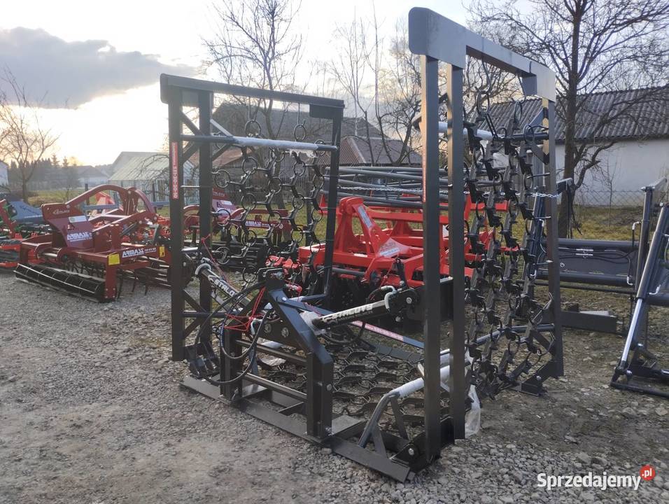 Włóka łąkowo polowa 4 rzędowa 6m hydraulicznie Pozostałe Barchaczów sprzedam